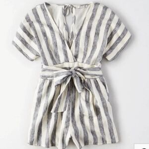 American eagle size small striped playsuit / romper